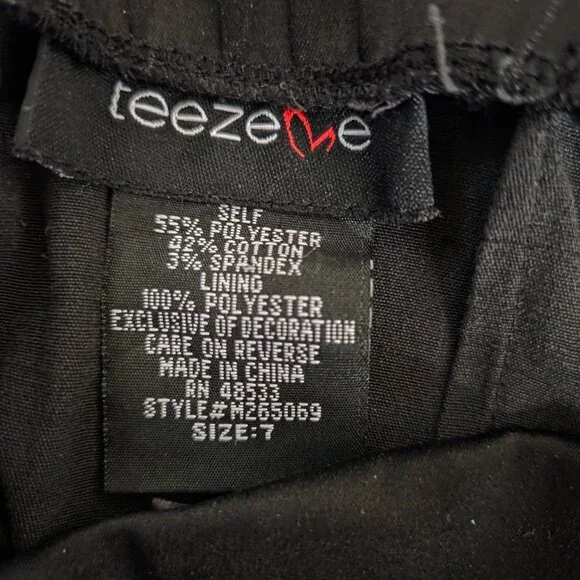 Teeze Me Black Sweetheart Strapless Formal Mini Dress with Bow tie in back - Picture 3 of 3